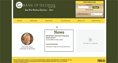 Desktop Screenshot of bankofgeorge.com